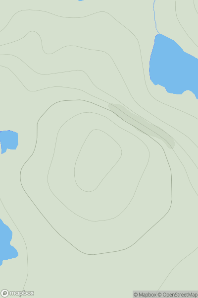 Thumbnail image for Beorgs of Uyea showing contour plot for surrounding peak