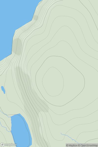 Thumbnail image for Libbers Hill showing contour plot for surrounding peak