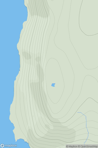 Thumbnail image for Wester Quarff Field showing contour plot for surrounding peak