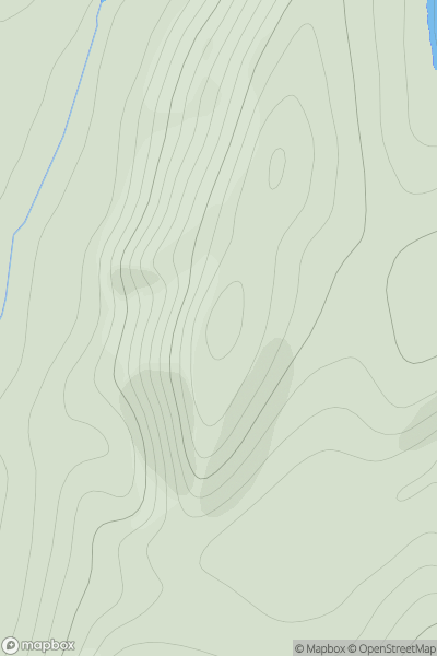 Thumbnail image for Outnabreck Hill showing contour plot for surrounding peak