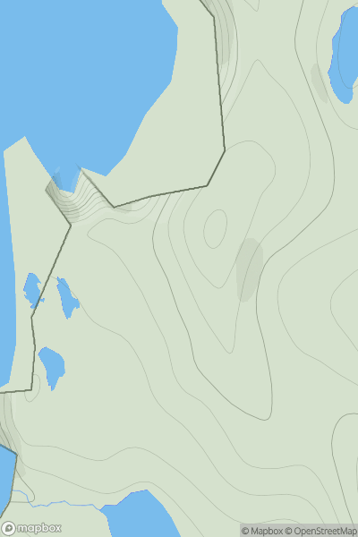 Thumbnail image for Stany Hill showing contour plot for surrounding peak