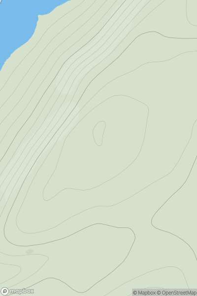 Thumbnail image for Hill of Tagdale showing contour plot for surrounding peak