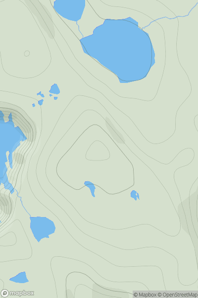Thumbnail image for Hill of Heodale showing contour plot for surrounding peak