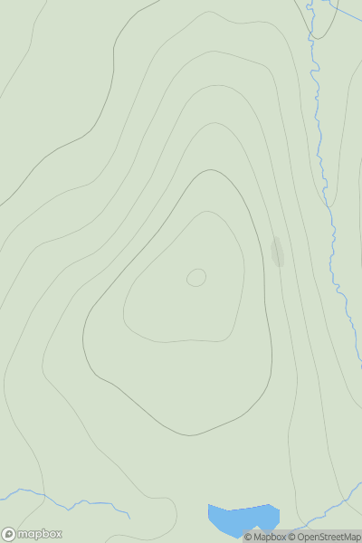 Thumbnail image for Bolla Hill showing contour plot for surrounding peak