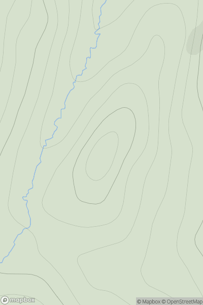Thumbnail image for Hill of Sandvoe showing contour plot for surrounding peak
