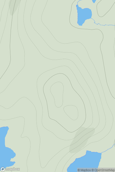 Thumbnail image for Hill of Griesta showing contour plot for surrounding peak
