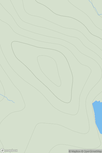 Thumbnail image for Hill of Crooksetter showing contour plot for surrounding peak