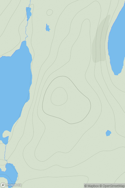 Thumbnail image for Setter Hill showing contour plot for surrounding peak