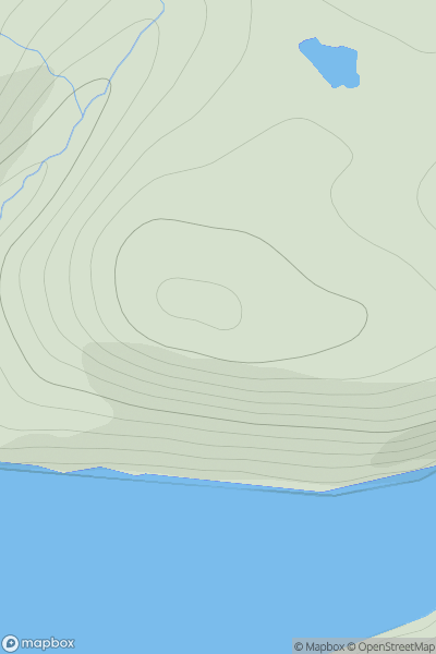 Thumbnail image for The Clifts showing contour plot for surrounding peak