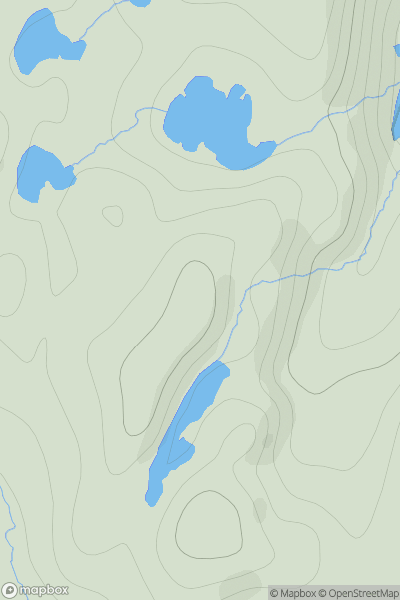 Thumbnail image for Hill of Foradale showing contour plot for surrounding peak