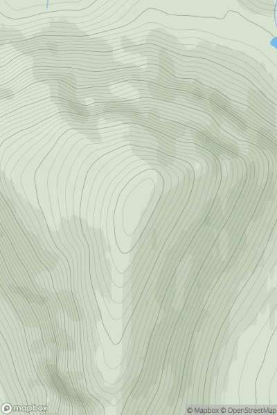 Thumbnail image for Quinag - Sail Ghorm (Sail Gorm) showing contour plot for surrounding peak