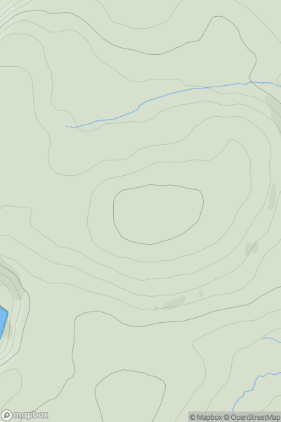 Thumbnail image for Noss Hill showing contour plot for surrounding peak