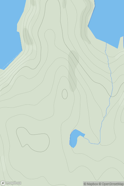 Thumbnail image for Rigg of Breibister showing contour plot for surrounding peak