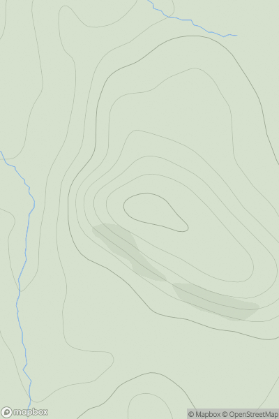 Thumbnail image for Hestinsetter Hill showing contour plot for surrounding peak