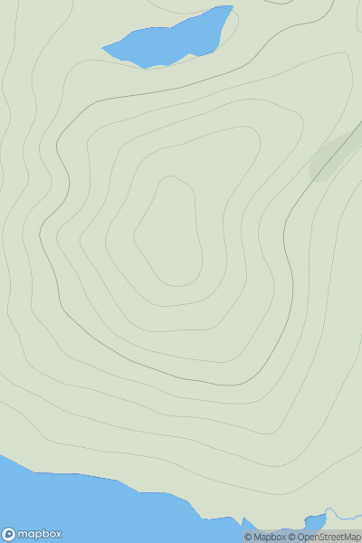 Thumbnail image for Ward of Browland showing contour plot for surrounding peak
