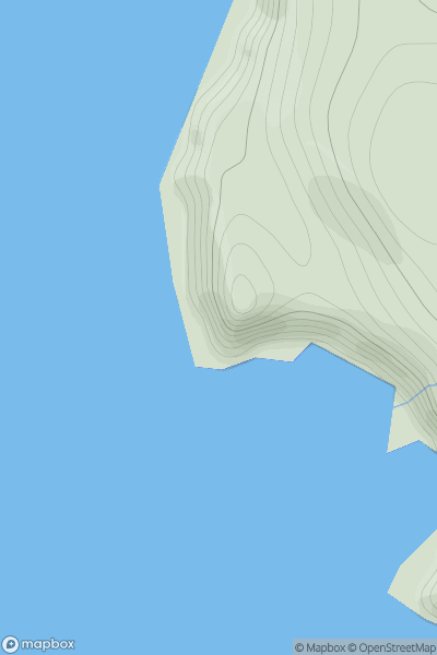 Thumbnail image for Hevdadale Head showing contour plot for surrounding peak