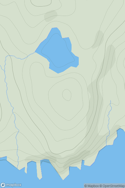 Thumbnail image for Ward of Dragon-ness showing contour plot for surrounding peak