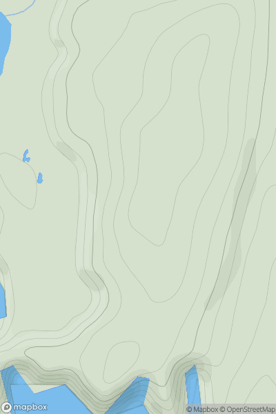 Thumbnail image for Ward of Silwick showing contour plot for surrounding peak