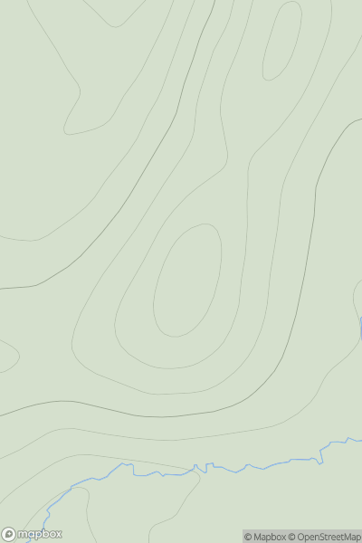 Thumbnail image for Tumblin Hill showing contour plot for surrounding peak