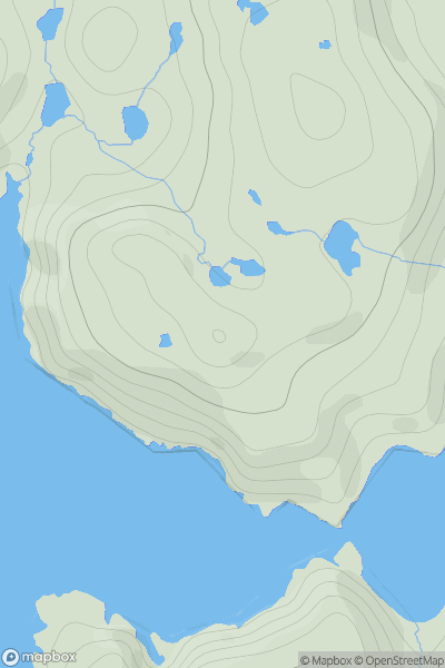 Thumbnail image for Kat Fell showing contour plot for surrounding peak