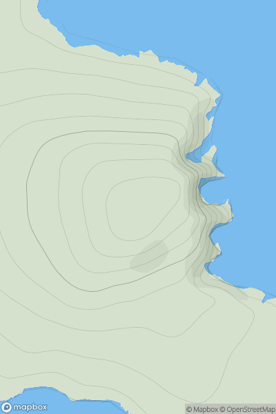 Thumbnail image for Keen of Hamar showing contour plot for surrounding peak