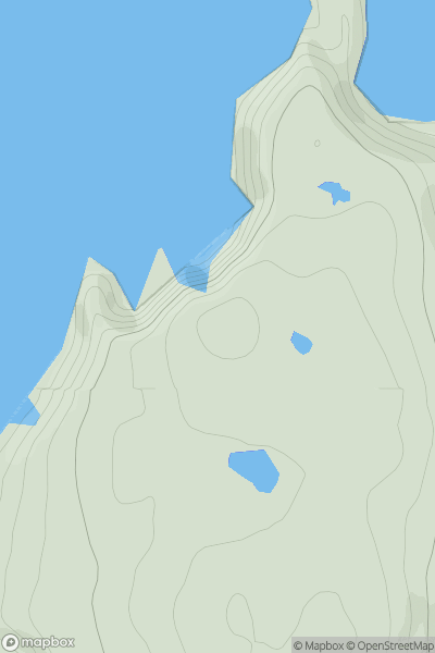 Thumbnail image for Knowe of Burgarth showing contour plot for surrounding peak