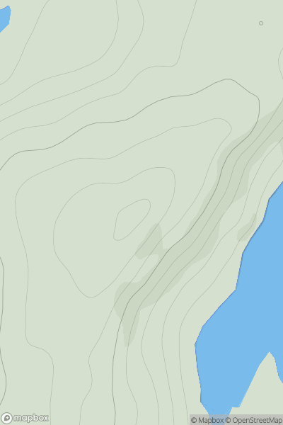 Thumbnail image for South Hill of Lunna showing contour plot for surrounding peak