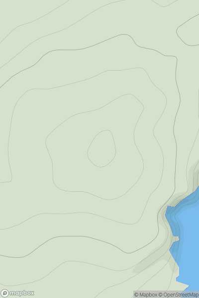 Thumbnail image for Gamla Vord showing contour plot for surrounding peak