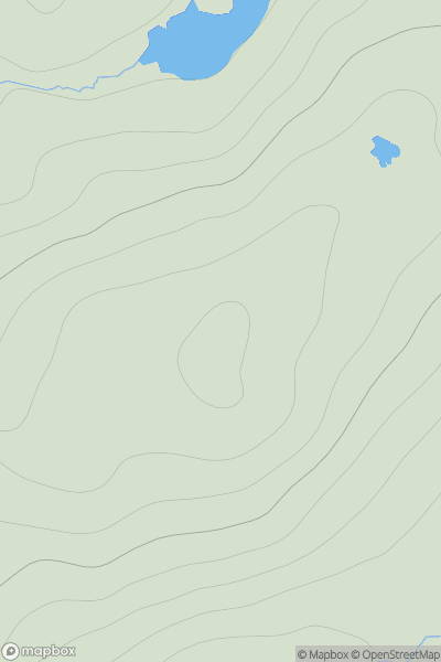 Thumbnail image for Laidie Hill showing contour plot for surrounding peak
