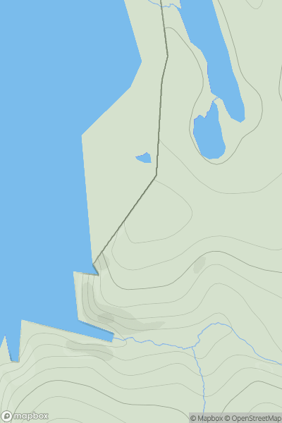Thumbnail image for Gorset Hill showing contour plot for surrounding peak