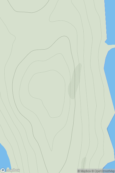 Thumbnail image for Hill of Skea showing contour plot for surrounding peak