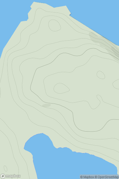 Thumbnail image for Aith Ness showing contour plot for surrounding peak