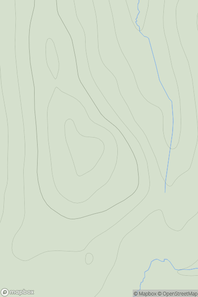 Thumbnail image for East Hill of Grunnafirth showing contour plot for surrounding peak