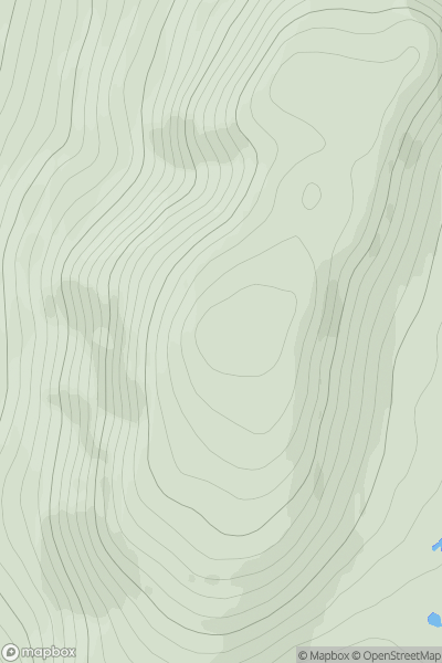 Thumbnail image for Beinn an Fhuarain showing contour plot for surrounding peak