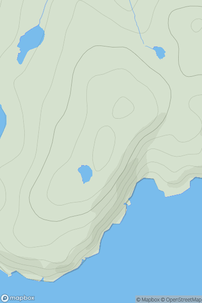 Thumbnail image for Ward of Loomishun showing contour plot for surrounding peak