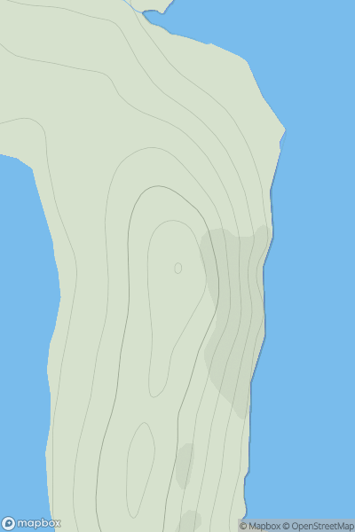 Thumbnail image for Snougie of Long Hill showing contour plot for surrounding peak