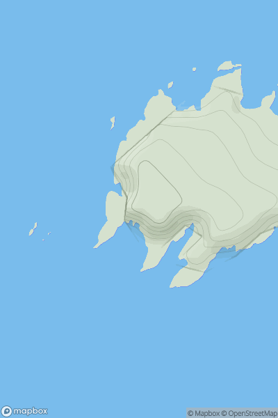 Thumbnail image for Uyea showing contour plot for surrounding peak