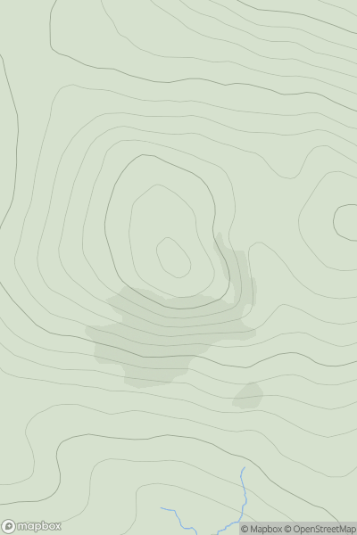 Thumbnail image for Beinn Sgeireach showing contour plot for surrounding peak