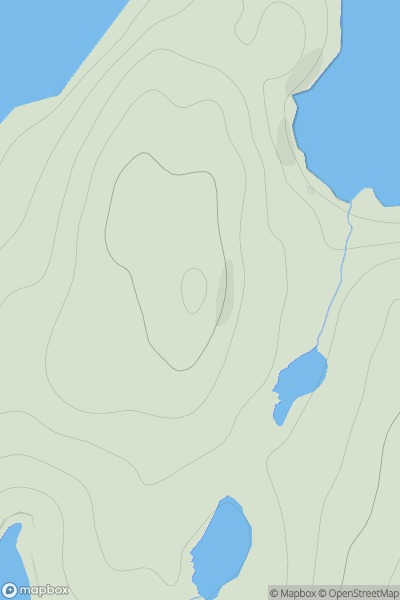 Thumbnail image for Ward of Setter showing contour plot for surrounding peak