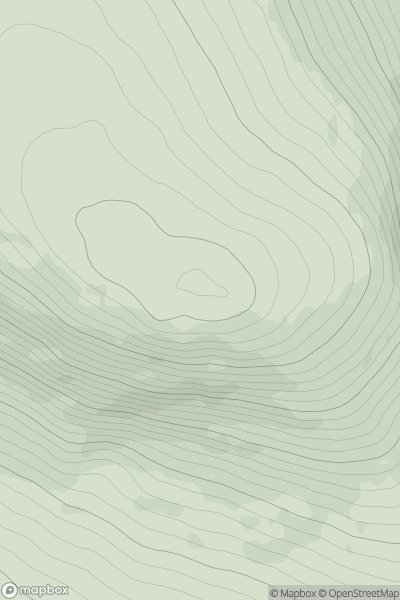Thumbnail image for Creag nan Suibheag showing contour plot for surrounding peak