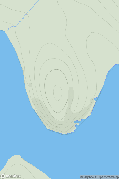 Thumbnail image for Head of Hevdagarth showing contour plot for surrounding peak
