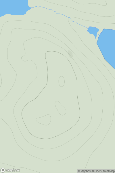 Thumbnail image for Hill of Braewick showing contour plot for surrounding peak