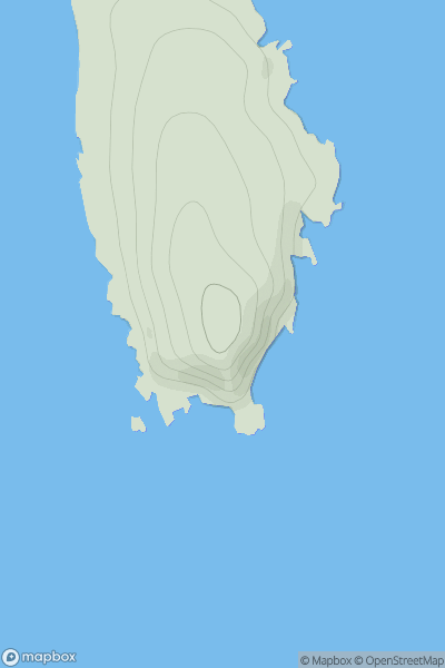 Thumbnail image for Dainaberg showing contour plot for surrounding peak