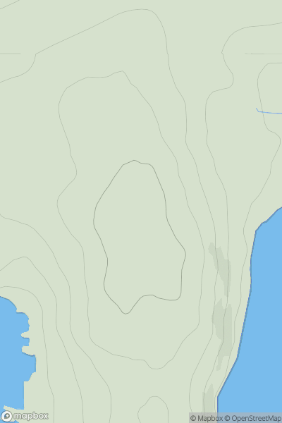 Thumbnail image for Houlland Hill showing contour plot for surrounding peak