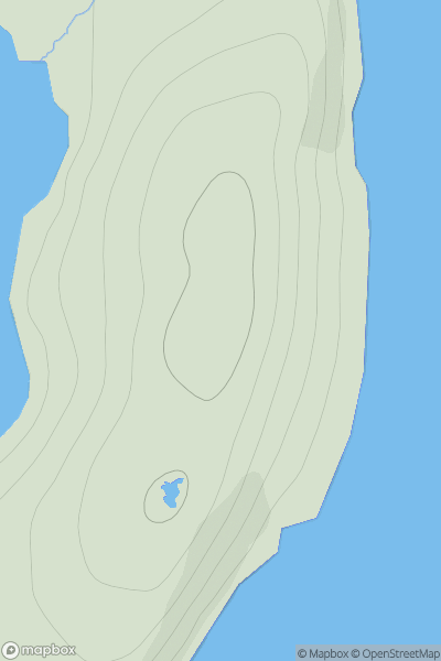 Thumbnail image for Trondra showing contour plot for surrounding peak