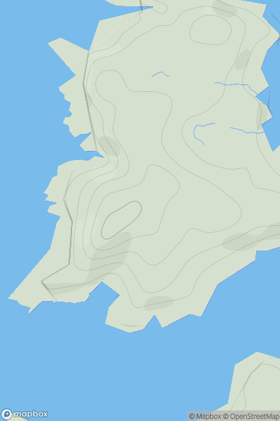 Thumbnail image for Heill Head showing contour plot for surrounding peak