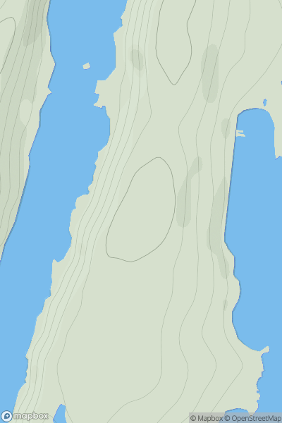Thumbnail image for Brekk Hill showing contour plot for surrounding peak