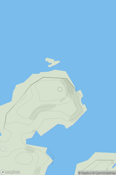 Thumbnail image for Swarbacks Head showing contour plot for surrounding peak