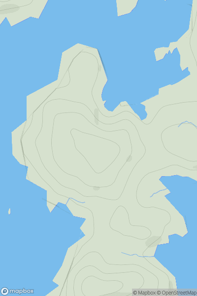 Thumbnail image for Ward of Millderness showing contour plot for surrounding peak