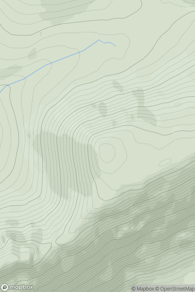 Thumbnail image for Ben More Coigach (Beinn Mhor na Coigich) showing contour plot for surrounding peak